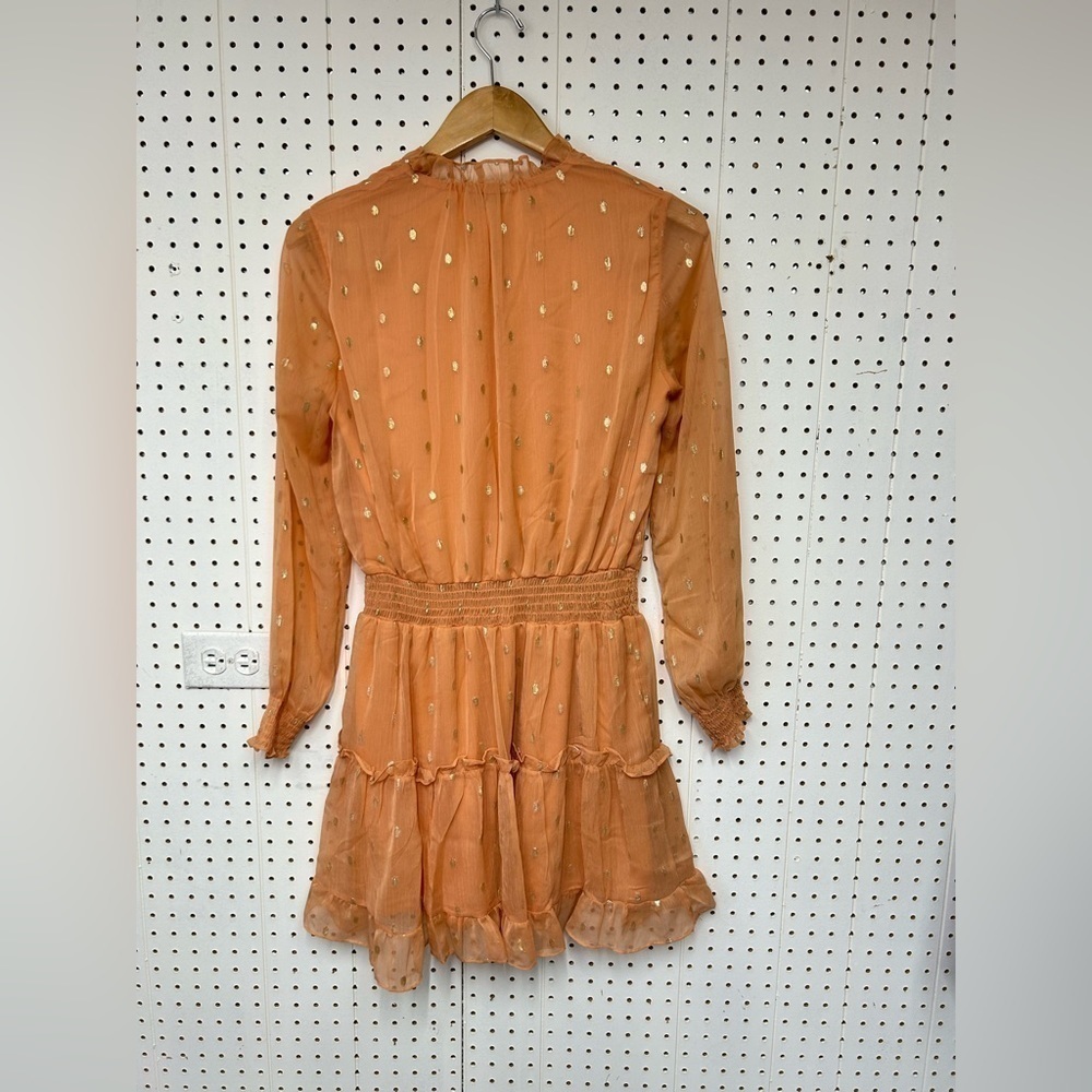 NRS Orange Ruffle Mini Dress - Picture 3 of 6